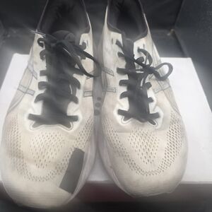 Asics White and Black Athletic Shoes